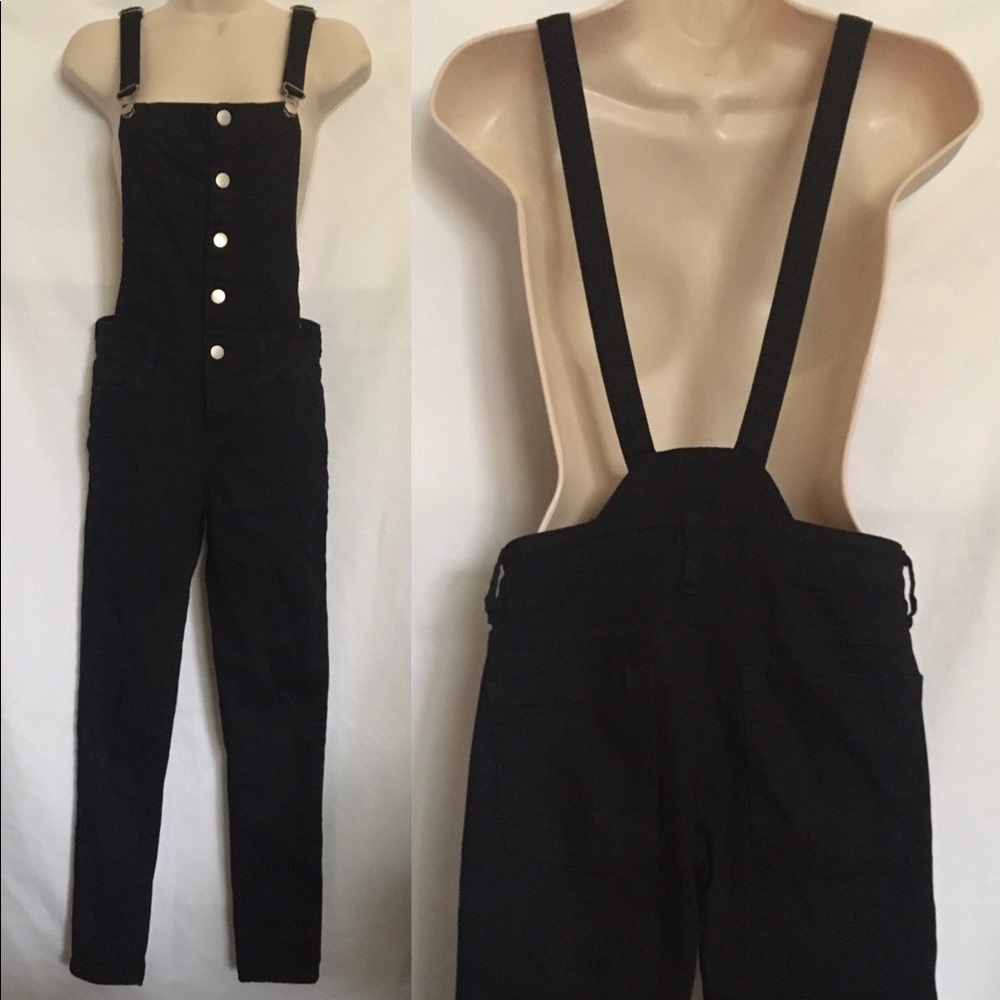 Kendall & Kylie Black Overall Pant